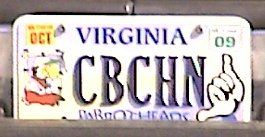 colonial beach license plate