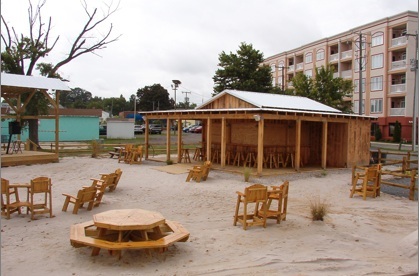 Condos behind the High Tides Tiki Bar