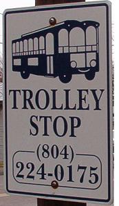 Trolley Stop Sign