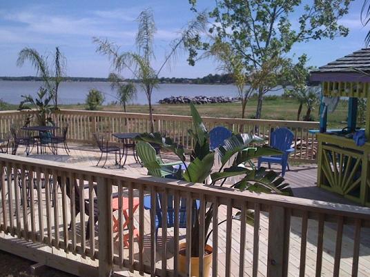 Dockside patio area