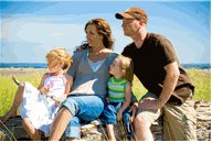 Family on Beach