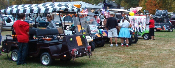 Halloween Golf Cart Parade Entrants