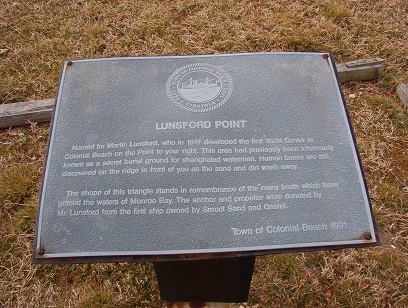Lunsford Point Marker