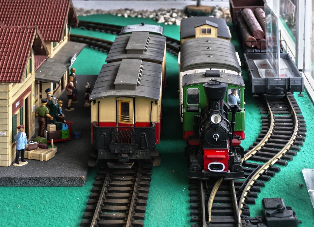 Model Trains on Tracks