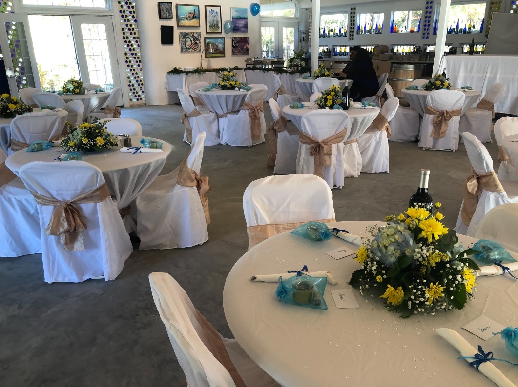 Monroe Bay Winery Party Decorated