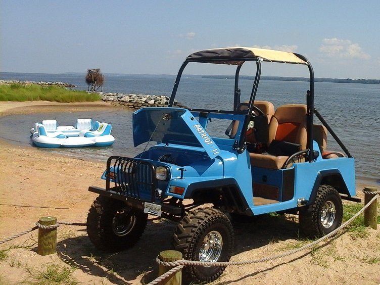 Jeep Golf Cart on the beach