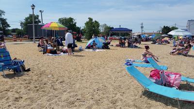 A typical summer day at the beach