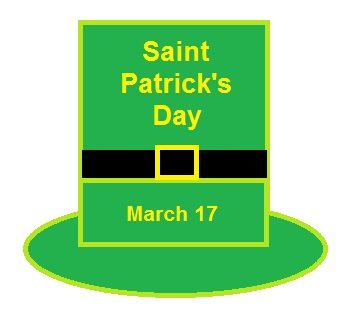 St. Patrick's Day hat graphic