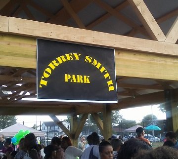 Torrey Smith Park sign