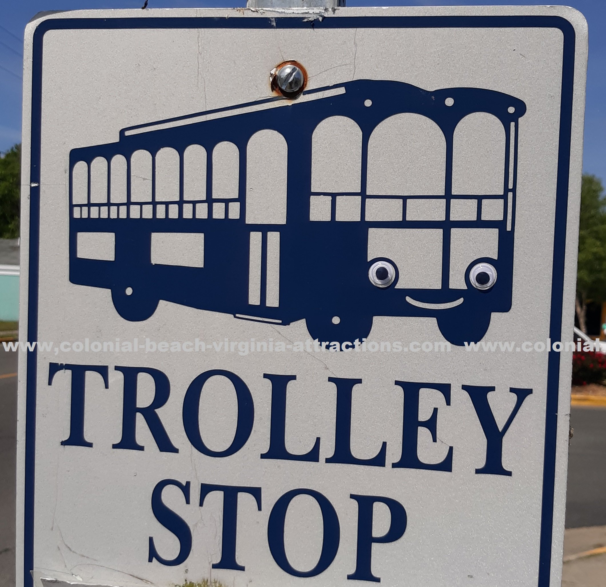 Trolley Stop Sign